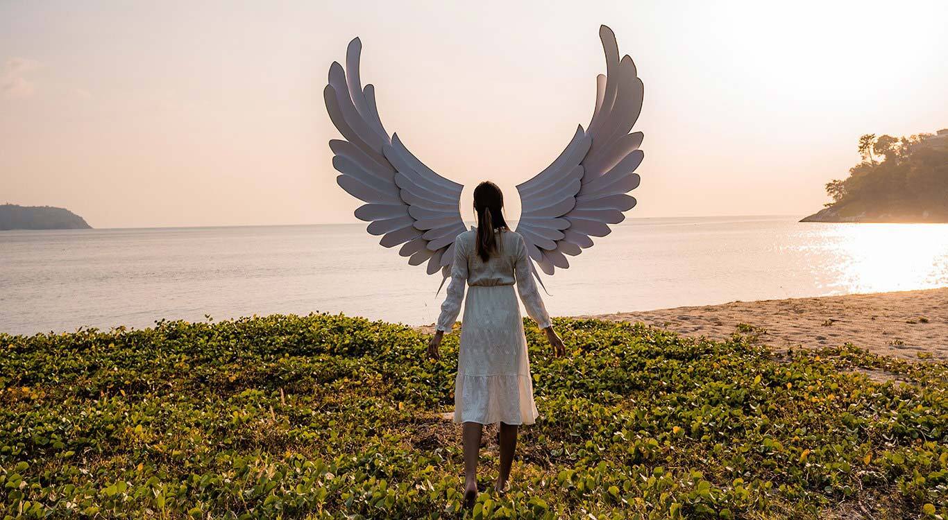 Beach angel wings photography spot