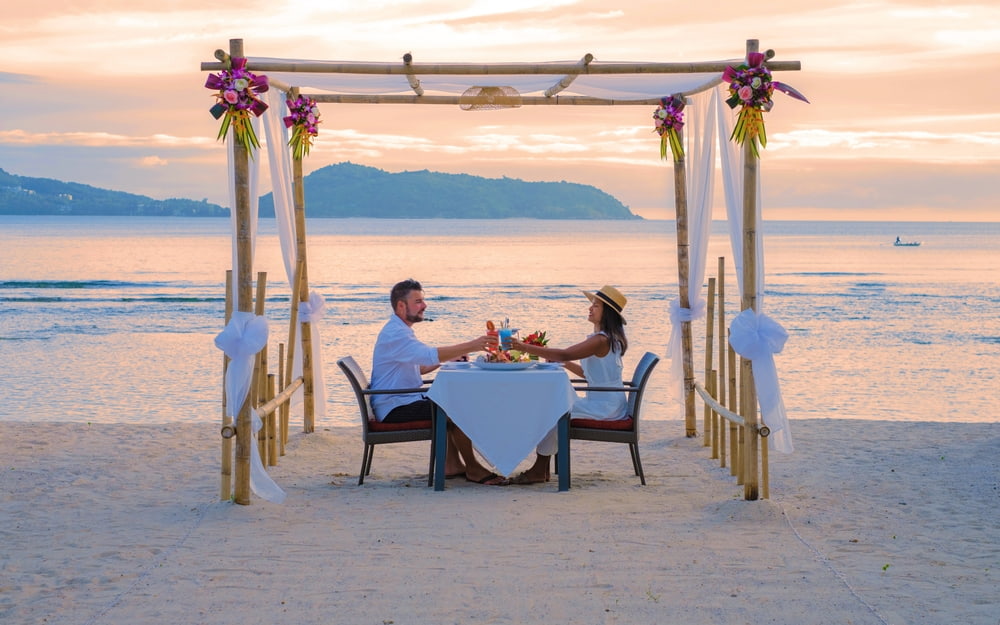Experience sunset beach BBQ dining in Phuket.