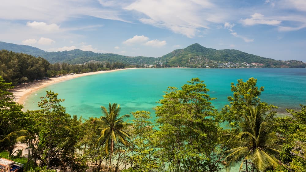 A bird’s eye view of Kamala Beach in Phuket