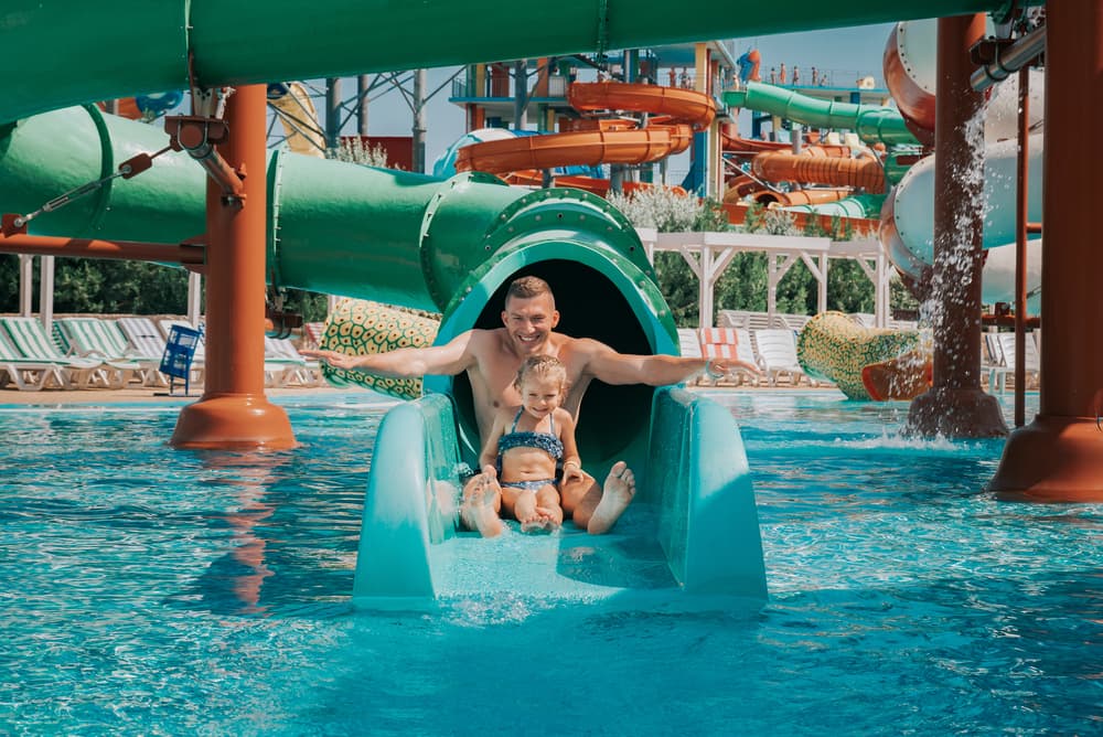 A family enjoying one of the best waterpark in Phuket