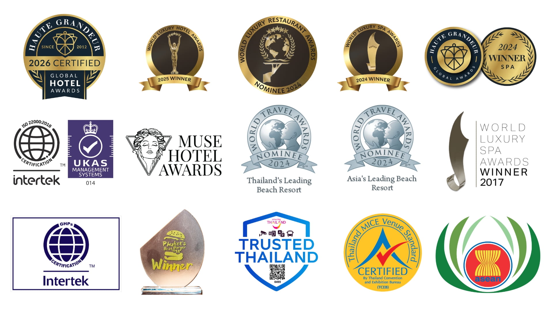 Awards of Thavorn Beach Village Resort & Spa