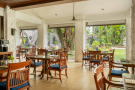 One of the restaurants in Kamala with a comfy and airy dining area