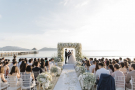 An outdoor beach wedding ceremony in Phuket