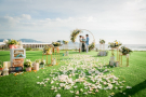 An outdoor wedding venue with an oceanview in Phuket