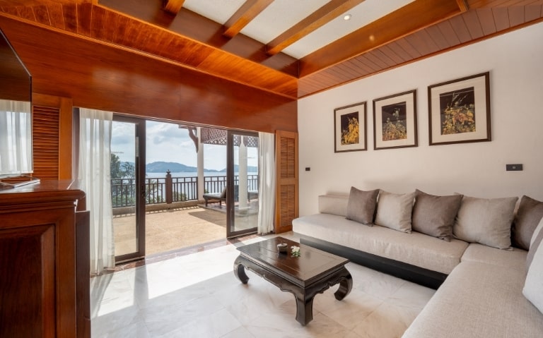 Thavorn Beach Village Resort's 2-bedroom hillside suite with a terrace bathtub