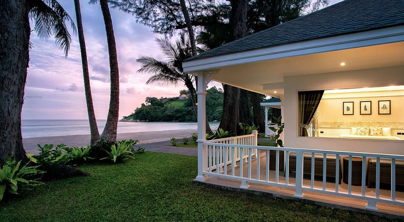 Beach front cottage with private beach patio