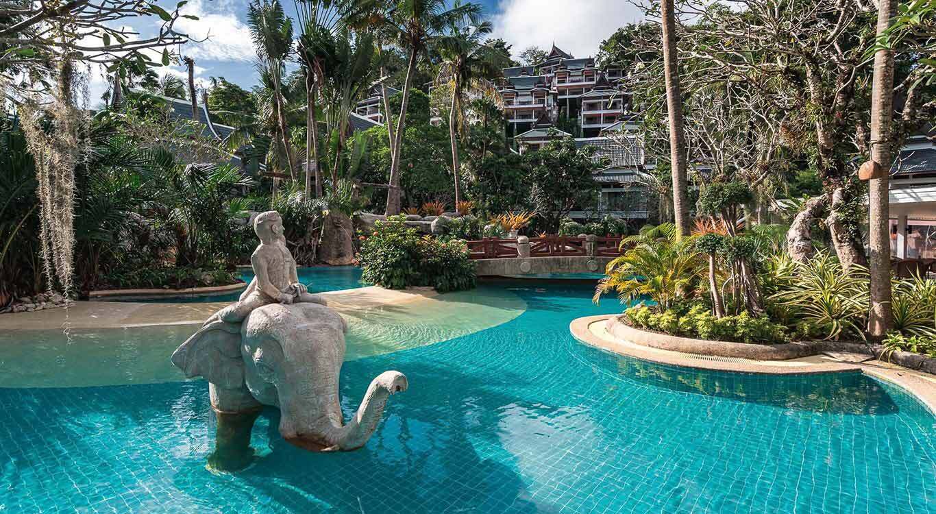 Tropical Lagoon pool in Phuket